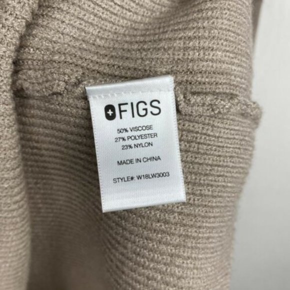 Figs | Sweaters | Figs Sweater Scrub Loungewear Latte Beige Knit | Poshmark